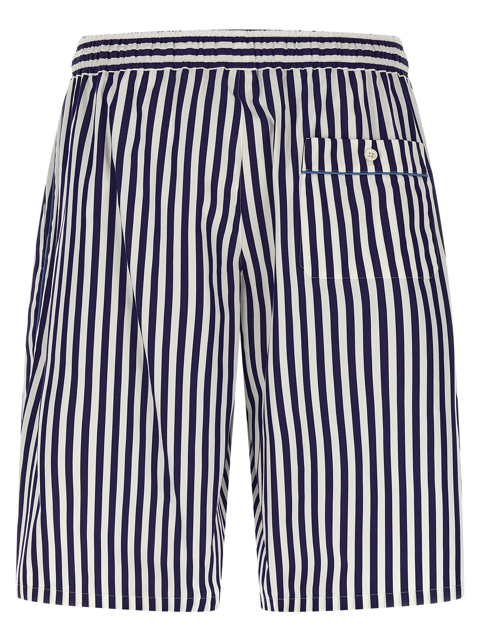 Striped bermuda shorts Blue Cotton Silk Bermuda
