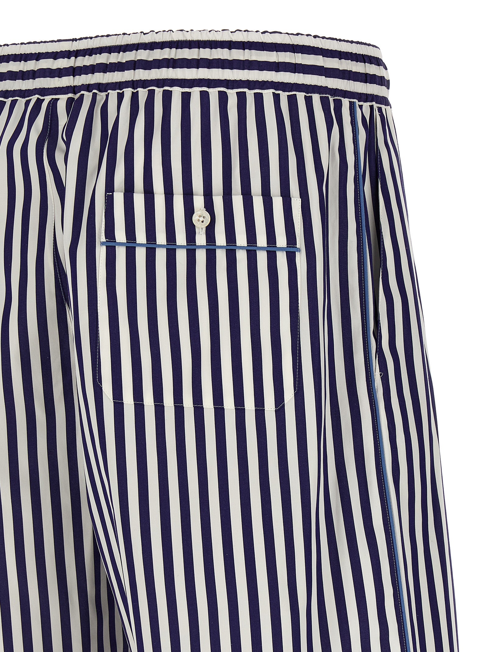 Striped bermuda shorts Blue Cotton Silk Bermuda