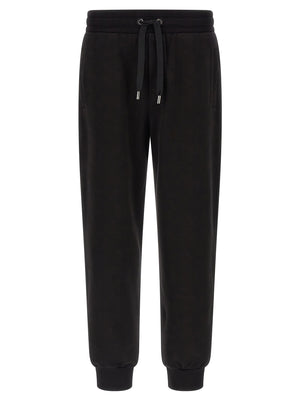 Dolce & Gabbana DG-Patch Cotton Jersey Joggers — black