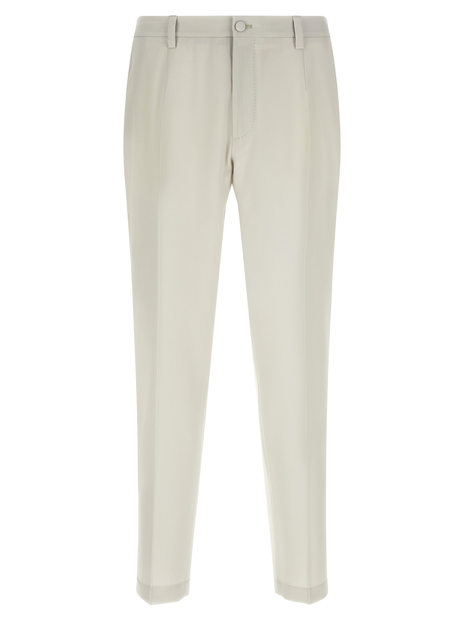 Poplin wool pants Beige Virgin