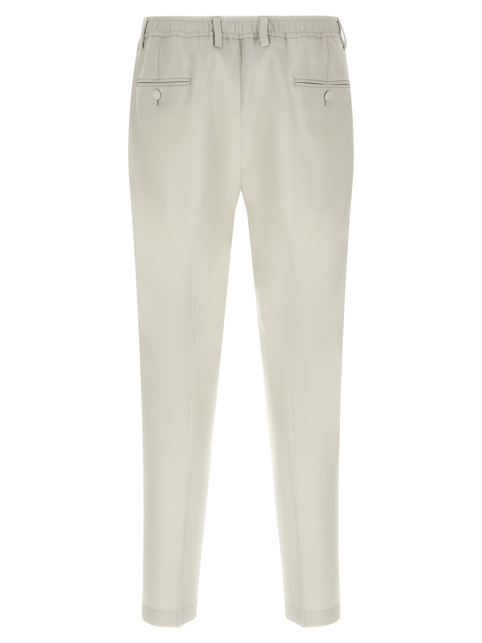 Poplin wool pants Beige Virgin