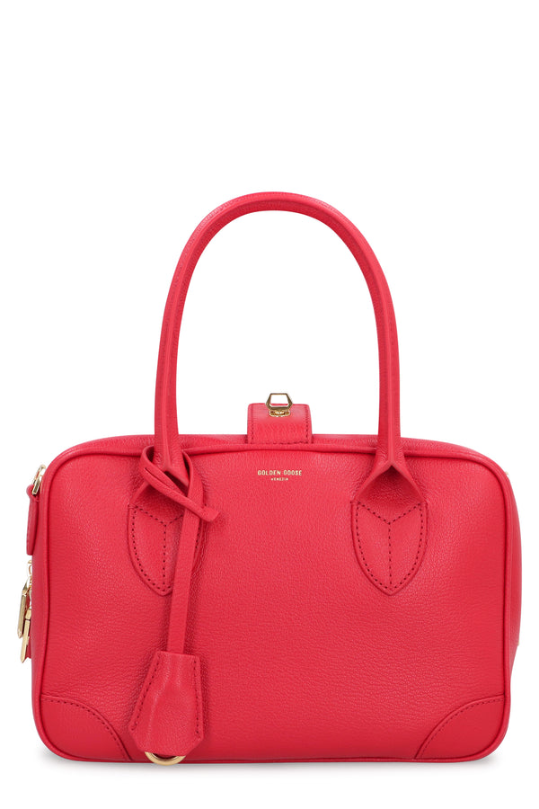 Leather Handbag Vita Lipstick Red Goatskin Handbags