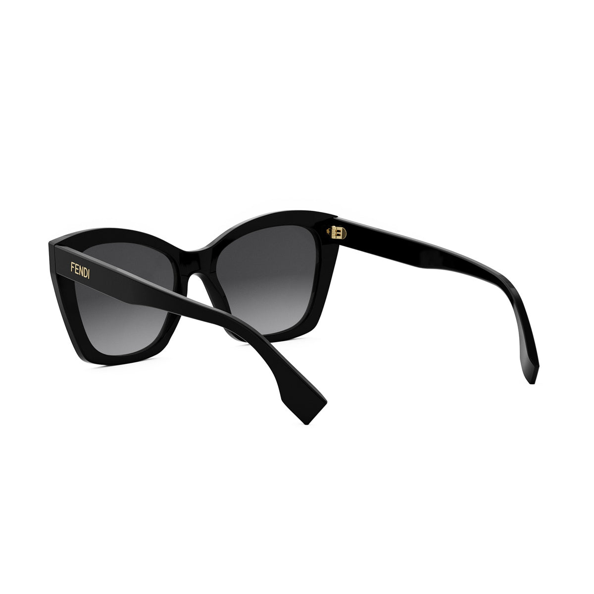 FE40151I 01B Nero Fendi Lettering Acetate Occhiali Da Sole