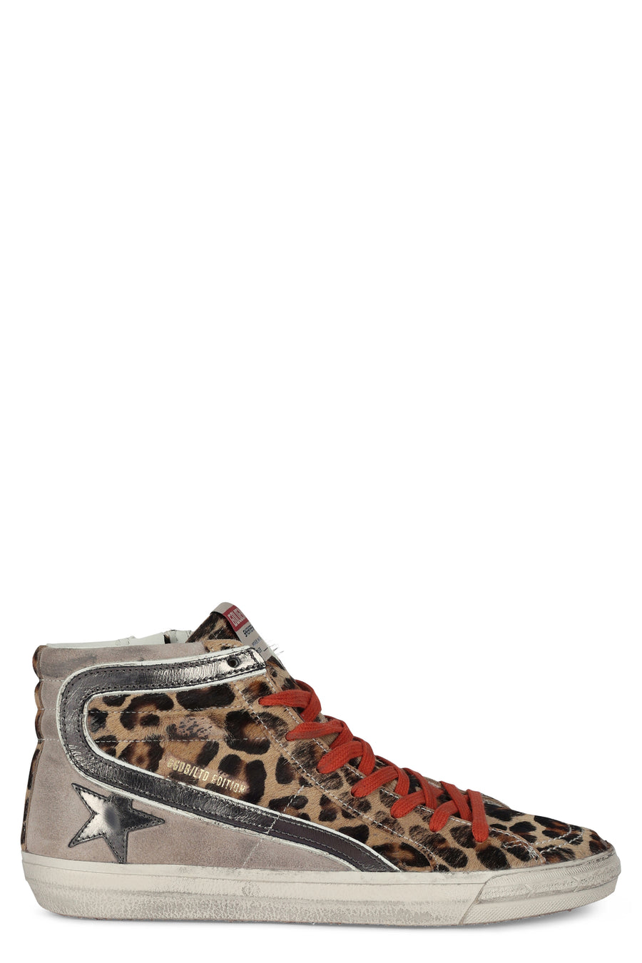 Sneakers Slide Ltd Pony-Laminated Leather Beige Bovine Suede Trainers