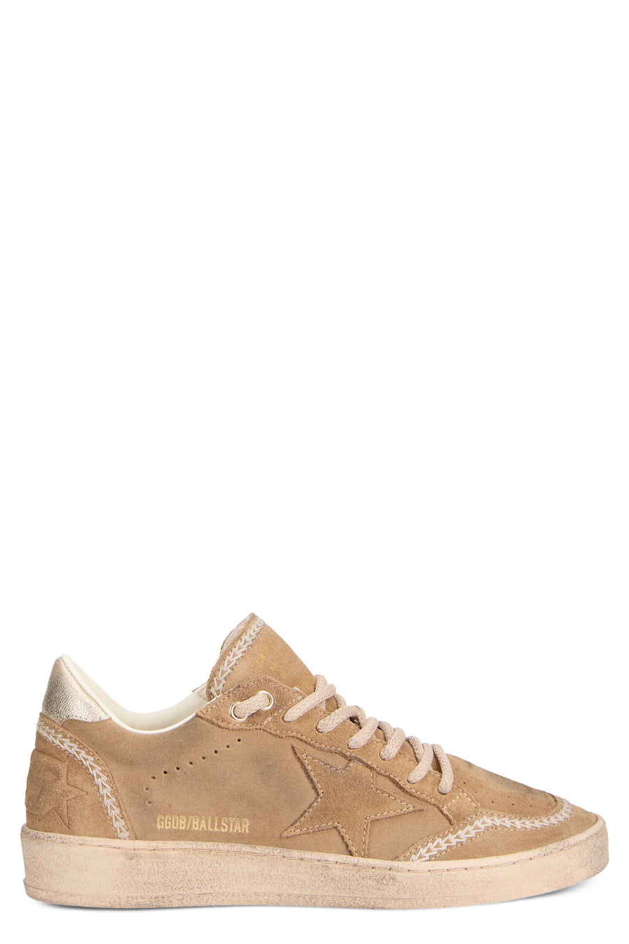 Sneakers Ball Star Tobacco Suede Tobacco/gold Leather Trainers