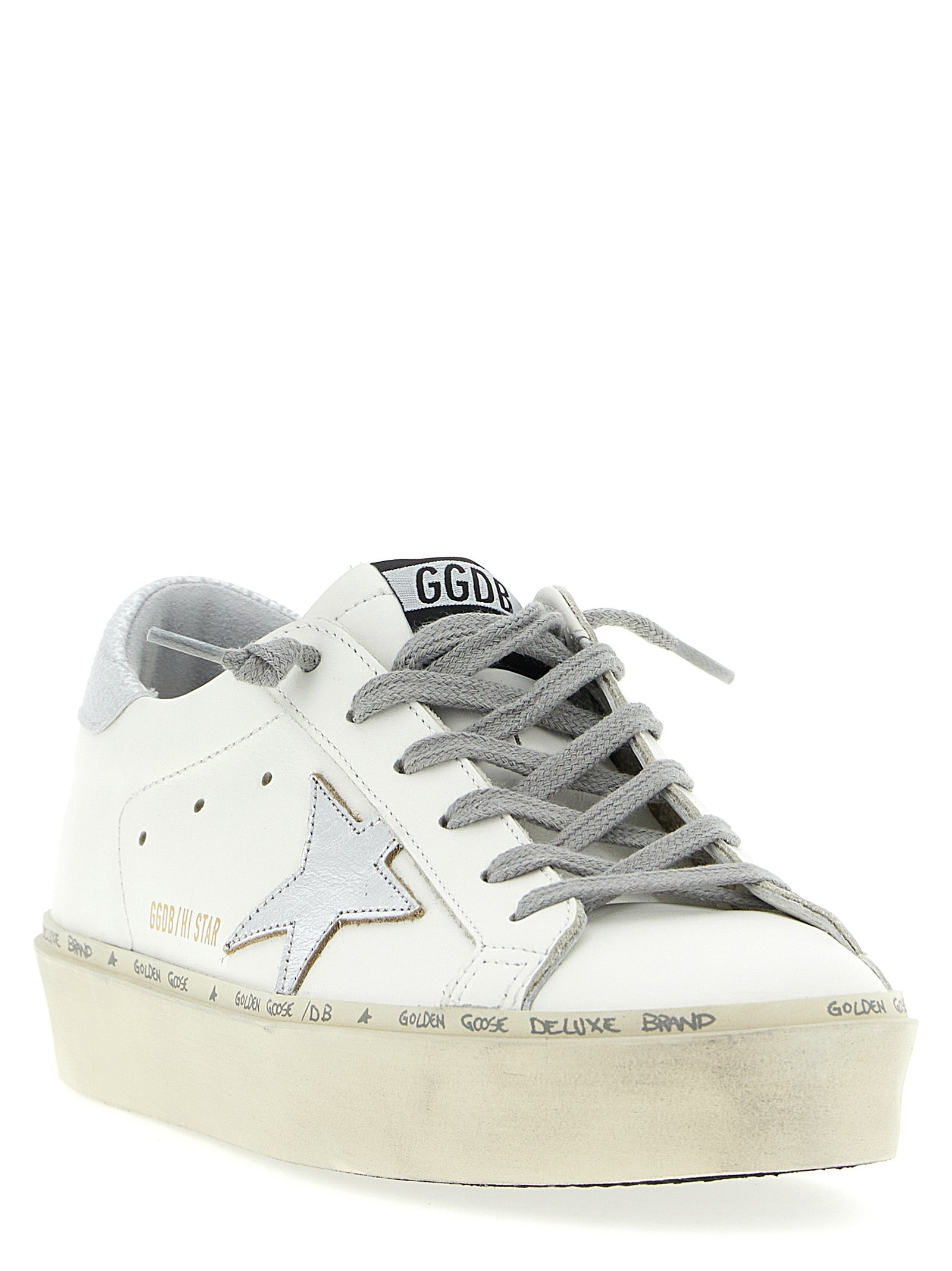 Hi-Star sneakers Silver Cow Leather Goat