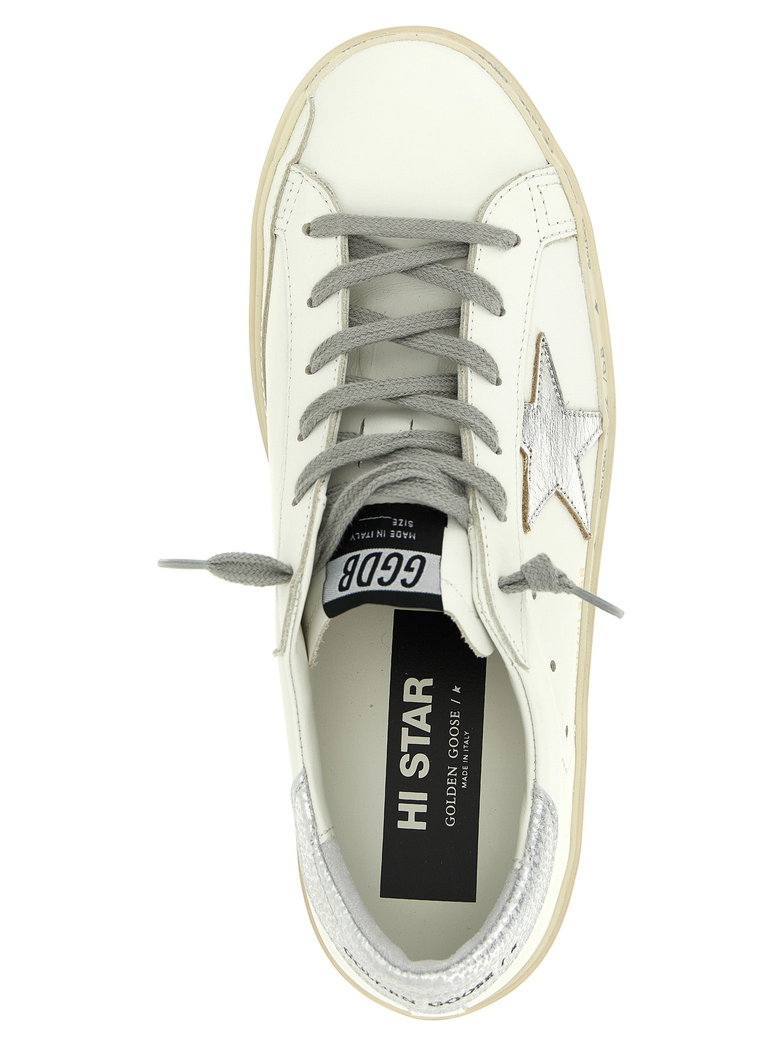 Hi-Star sneakers Silver Cow Leather Goat