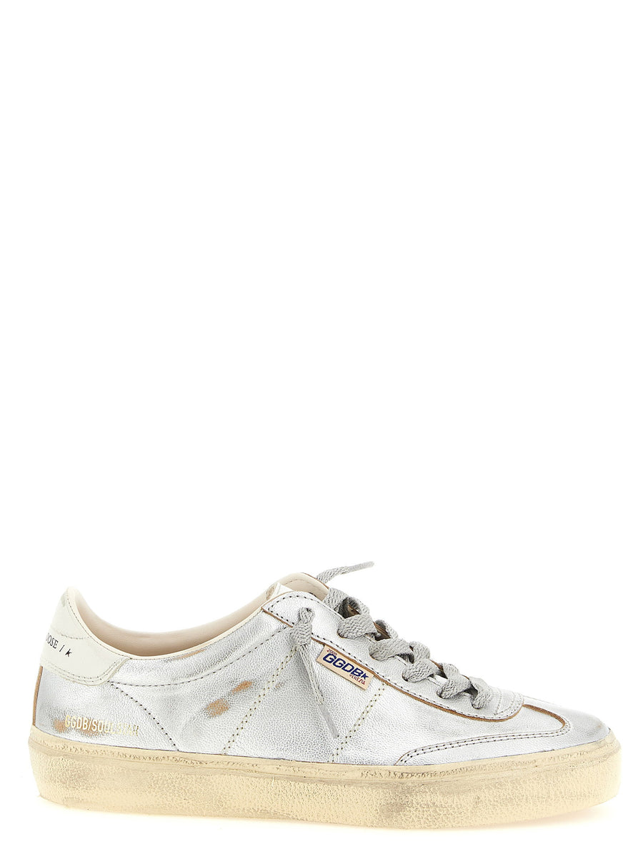 Golden Goose Soul Star Sneaker — silver