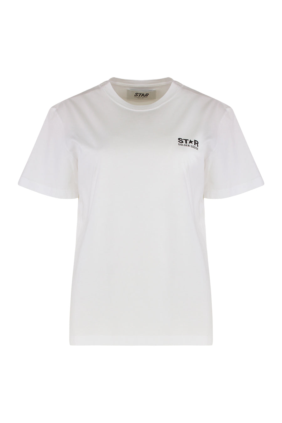 Round Neck Cotton T-Shirt White T-shirts & Jerseys