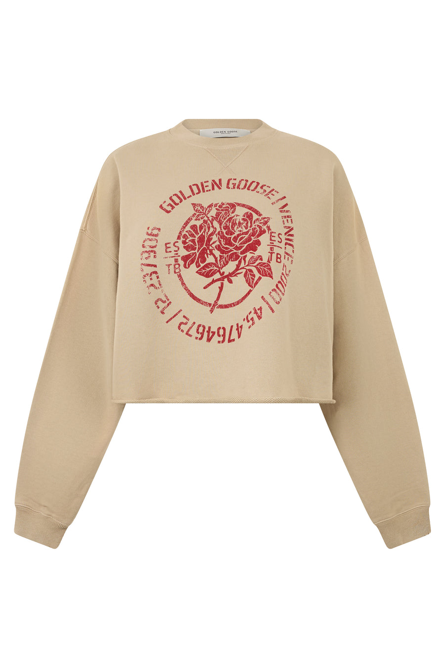 Cropped Cotton Sweatshirt Fields Of Rye Sweatshirts