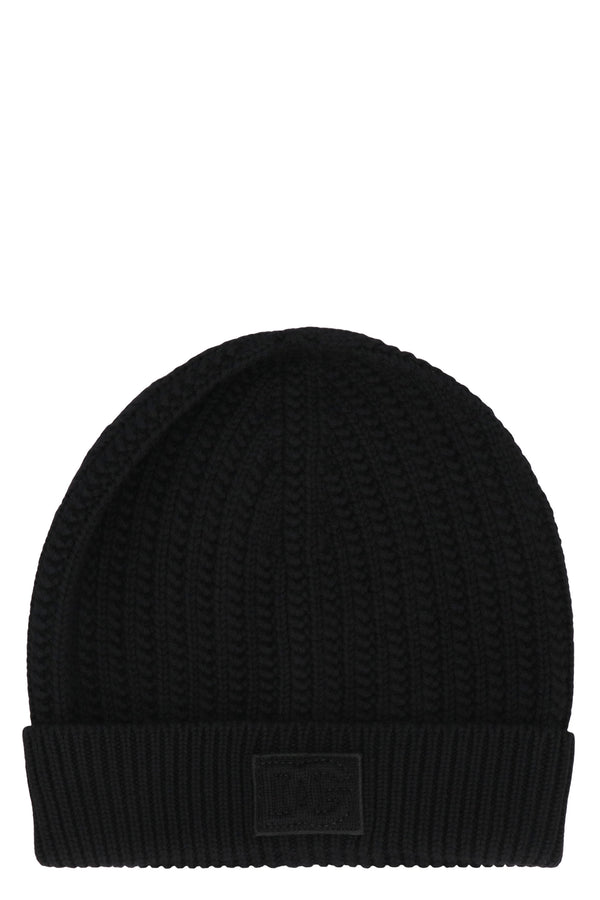 Black Wool Beanie Virgin Hat
