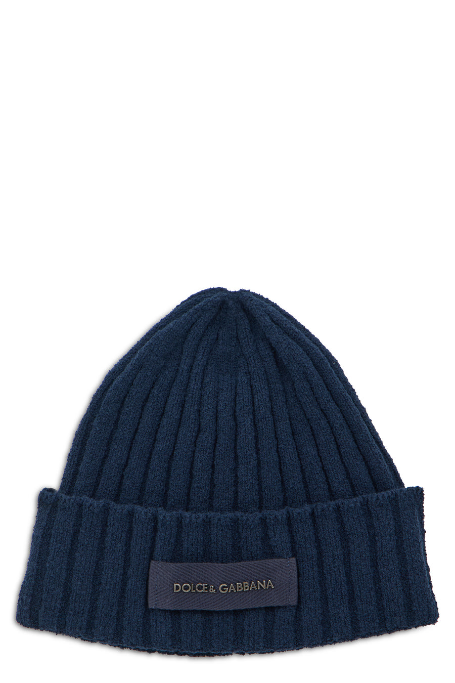 Knit Cap Dark Blue Cotton Hat