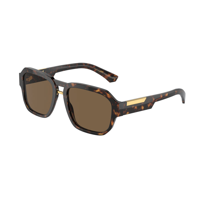 DG4464 Linea MIRROR LOGO 502-73 Havana Marrone Acetate Occhiali Sole