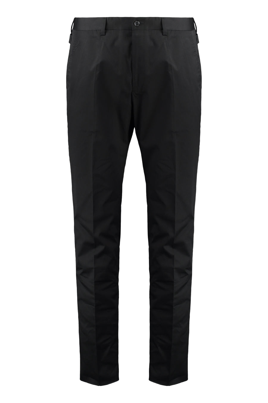 Mens Black Cotton Trousers Chinos