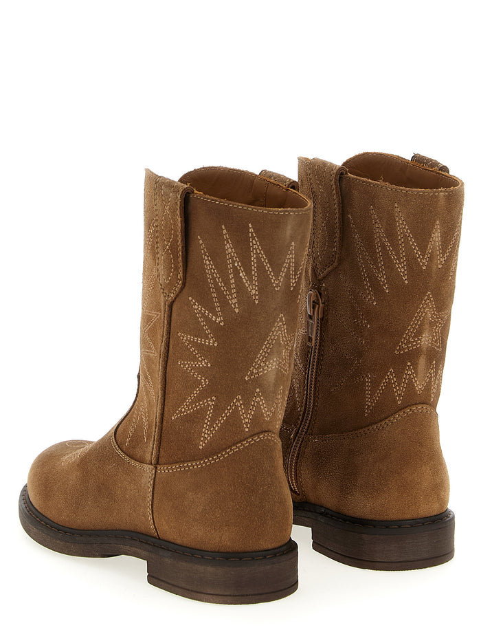 Wish Star boots Brown Cow Leather (bos Taurus) Boots, Ankle