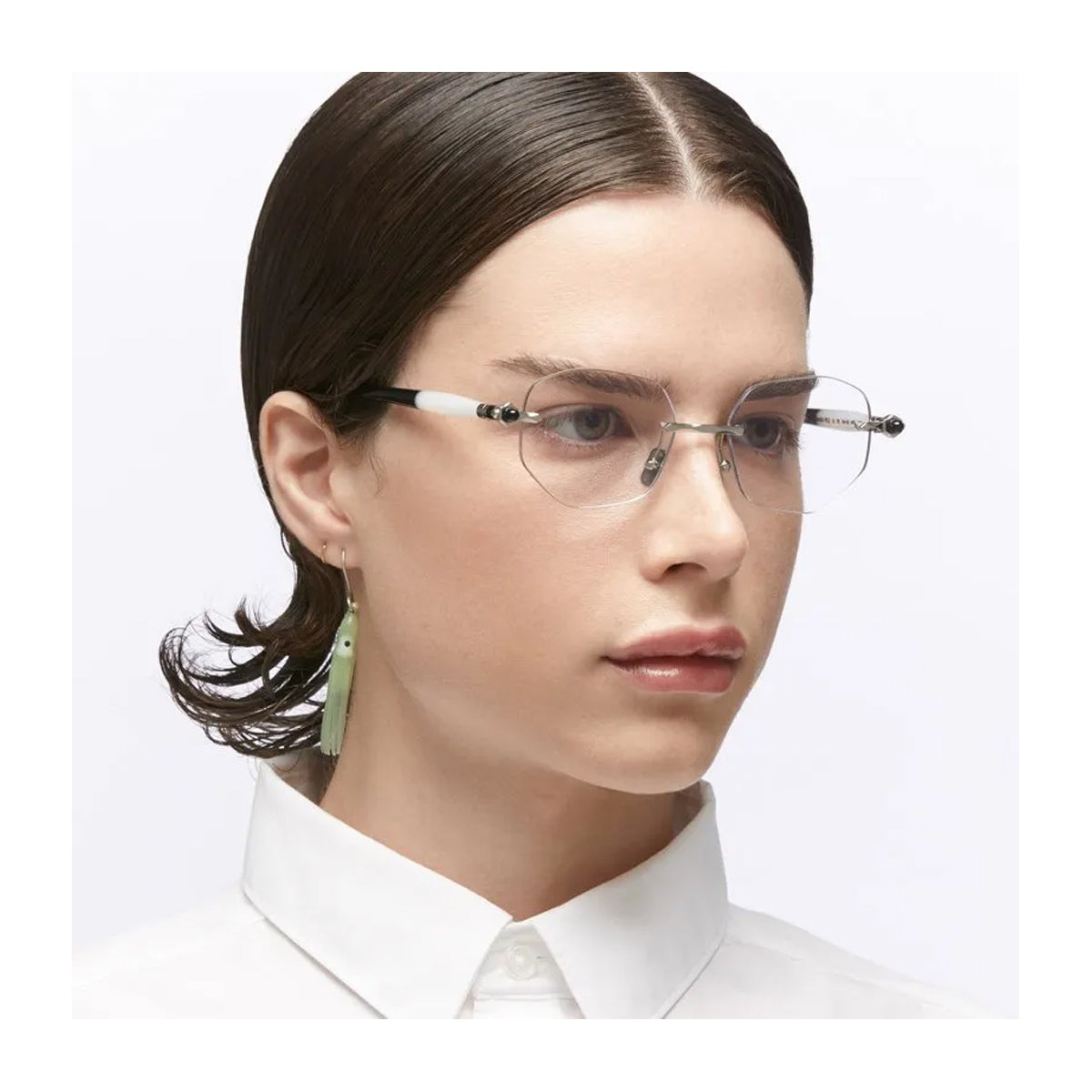 Maske P62 SI YB Silver- White- Black Argento Acetate/ Metal Occhiali Da Vista