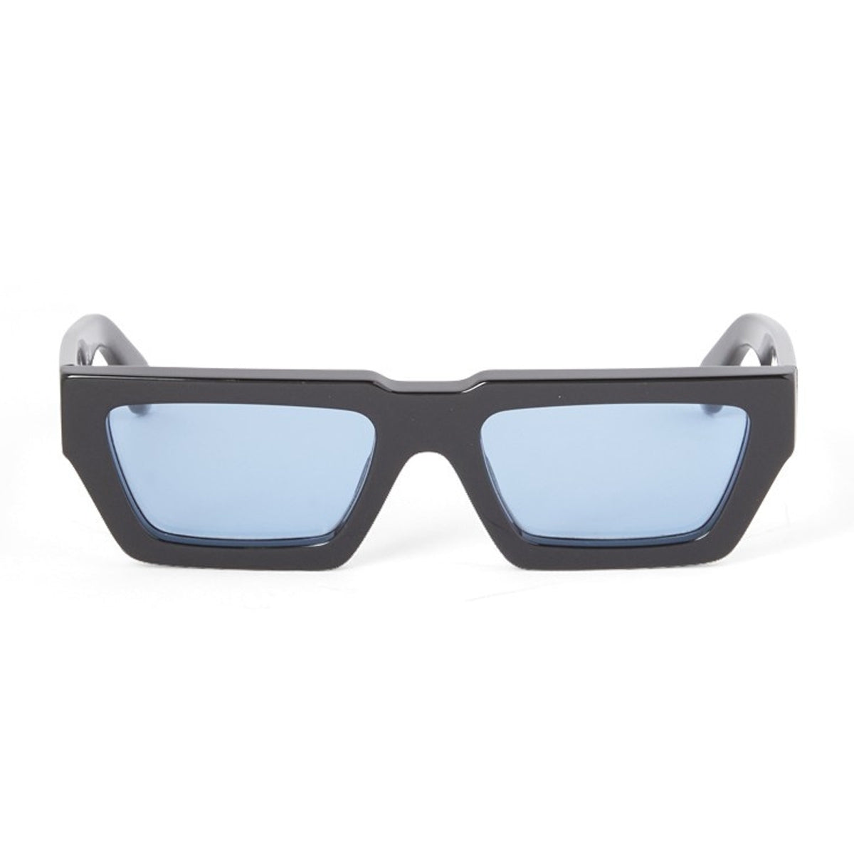 Off-White OERI129 MANCHESTER SUNGLASSES 1040 Black Light Blu Nero Acetate Occhiali Da Sole