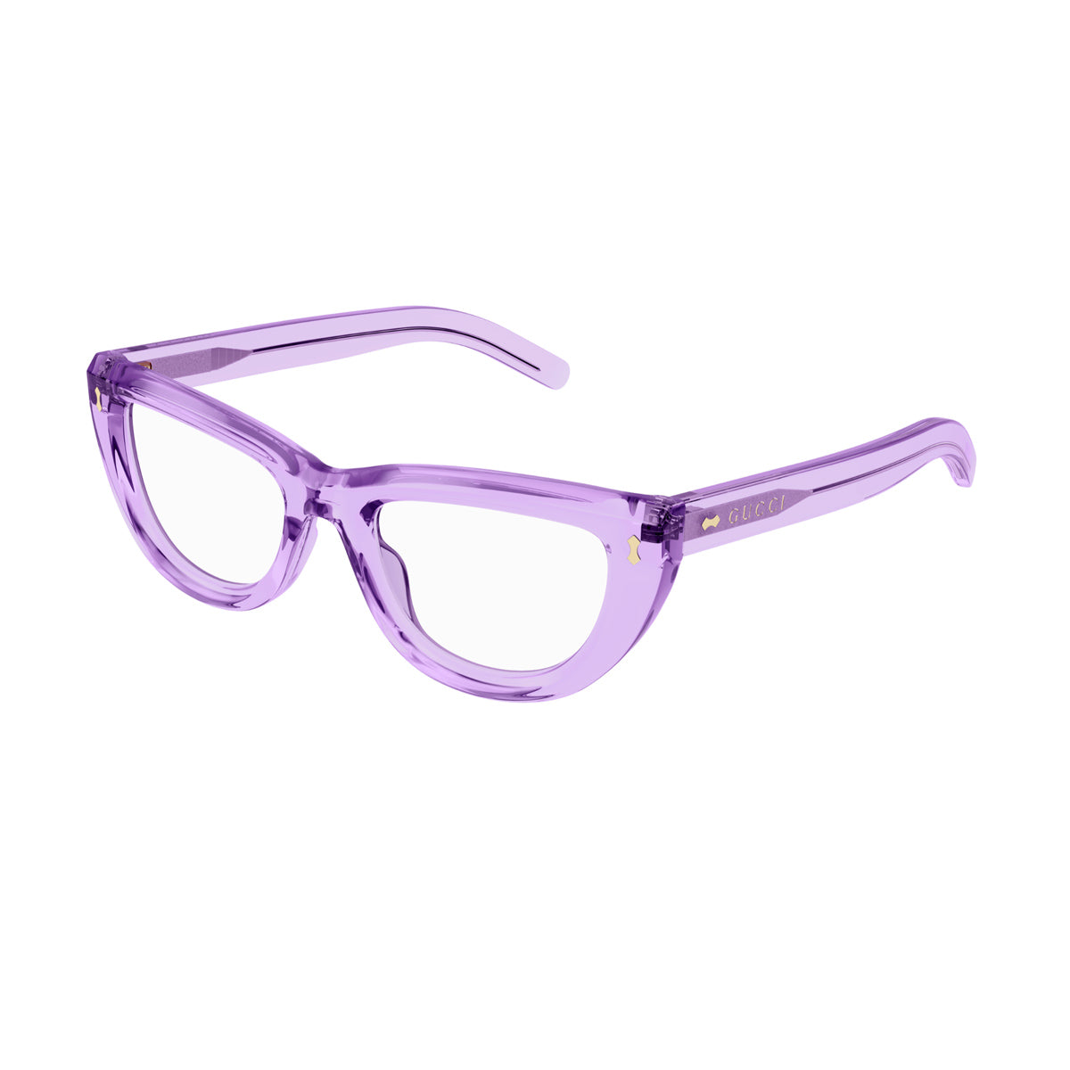 Gucci GG1521O Linea Rivets 004 Viola Acetate Occhiali Vista