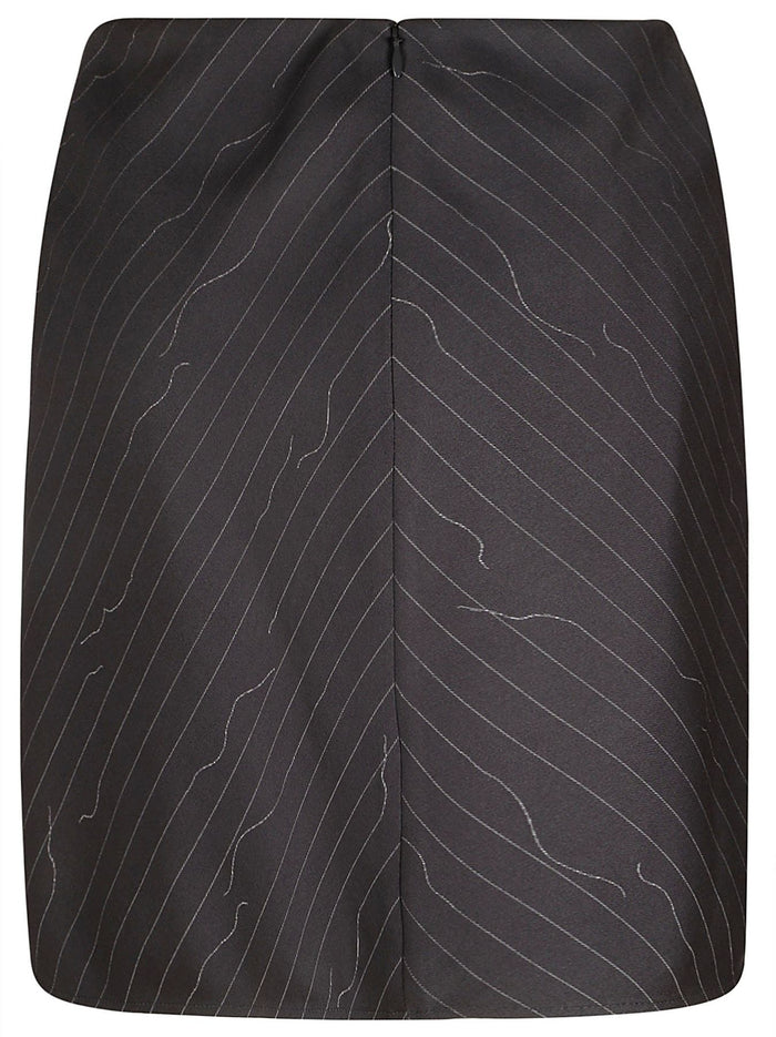 OWCU009S24FAB0020700 Nero Polyester Virgin Wool Gonna