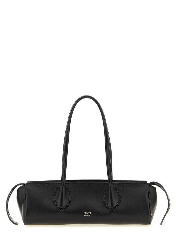 Donna shoulder bag Black Lamb Leather (ovis Aries)