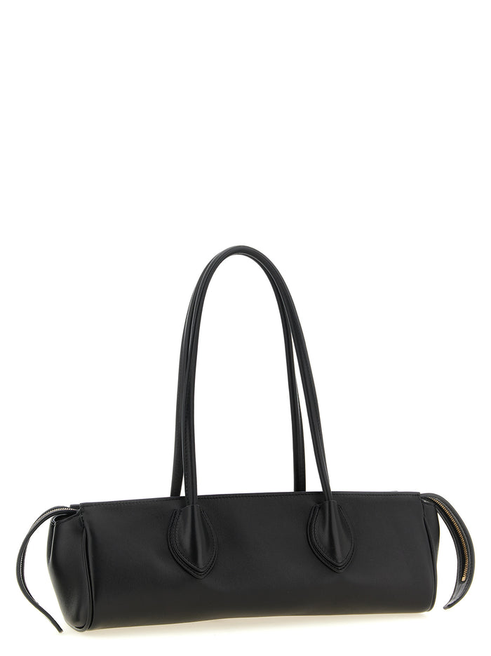 Donna shoulder bag Black Lamb Leather (ovis Aries)