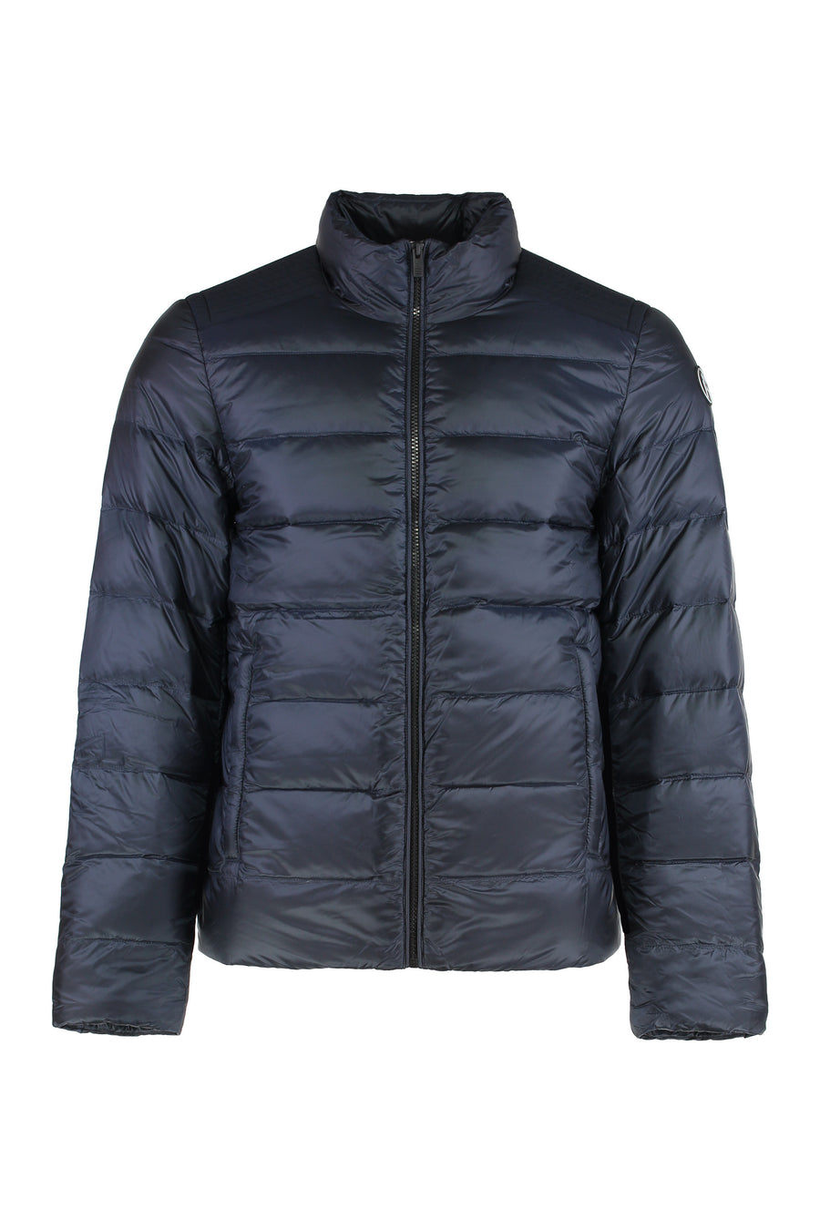 Lightweight Down Jacket Blue Polyamide Padded &