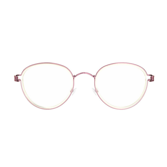 Lindberg Kid Teen Air Rim Jackie P70-P70-P70-K226 Beige-Pink Acetate/metal Occhiali Da Vista