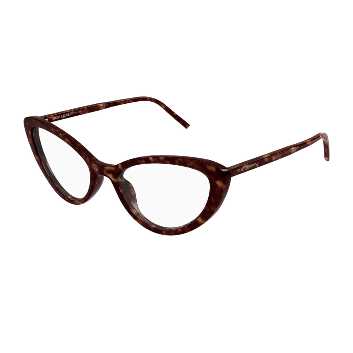 Saint Laurent SL 777 LOGO 002 Havana Scuro Marrone Acetate Occhiali Da Vista
