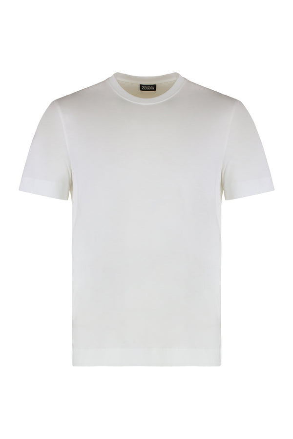Crew Neck Cotton T-Shirt White T-shirts