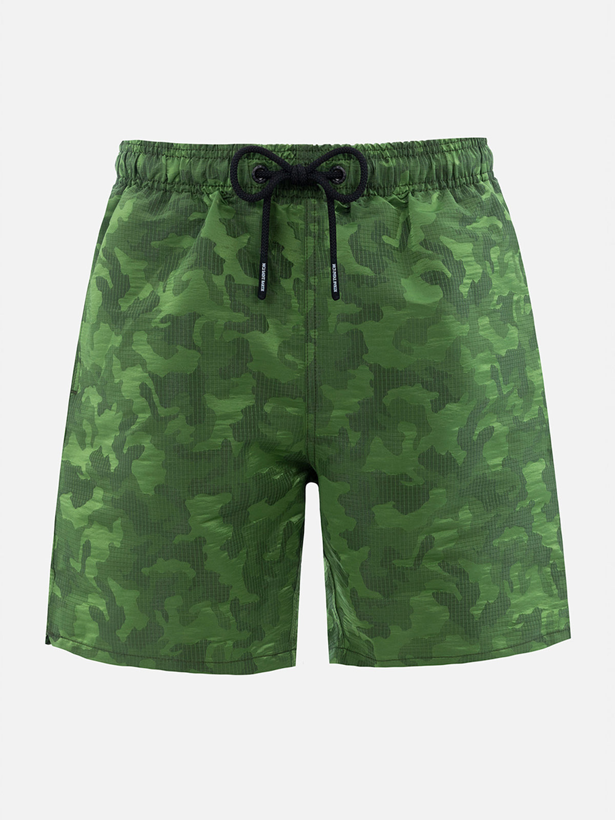 Man Ripstop Fabric Swim Shorts Harbour The Riviera With Camo Jacquard Green Swimshort