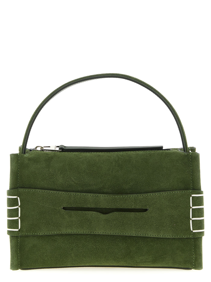 Loafer small handbag Green Calfskin Leather (bos Taurus) Hand Bags