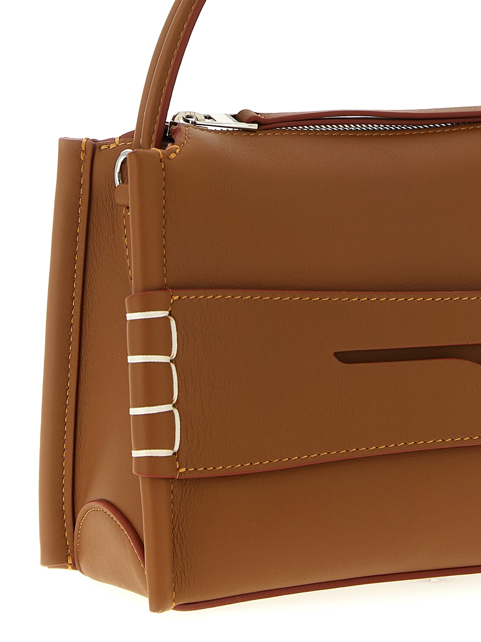Loafer small bag Brown Calfskin Leather (bos Taurus) Crossbody