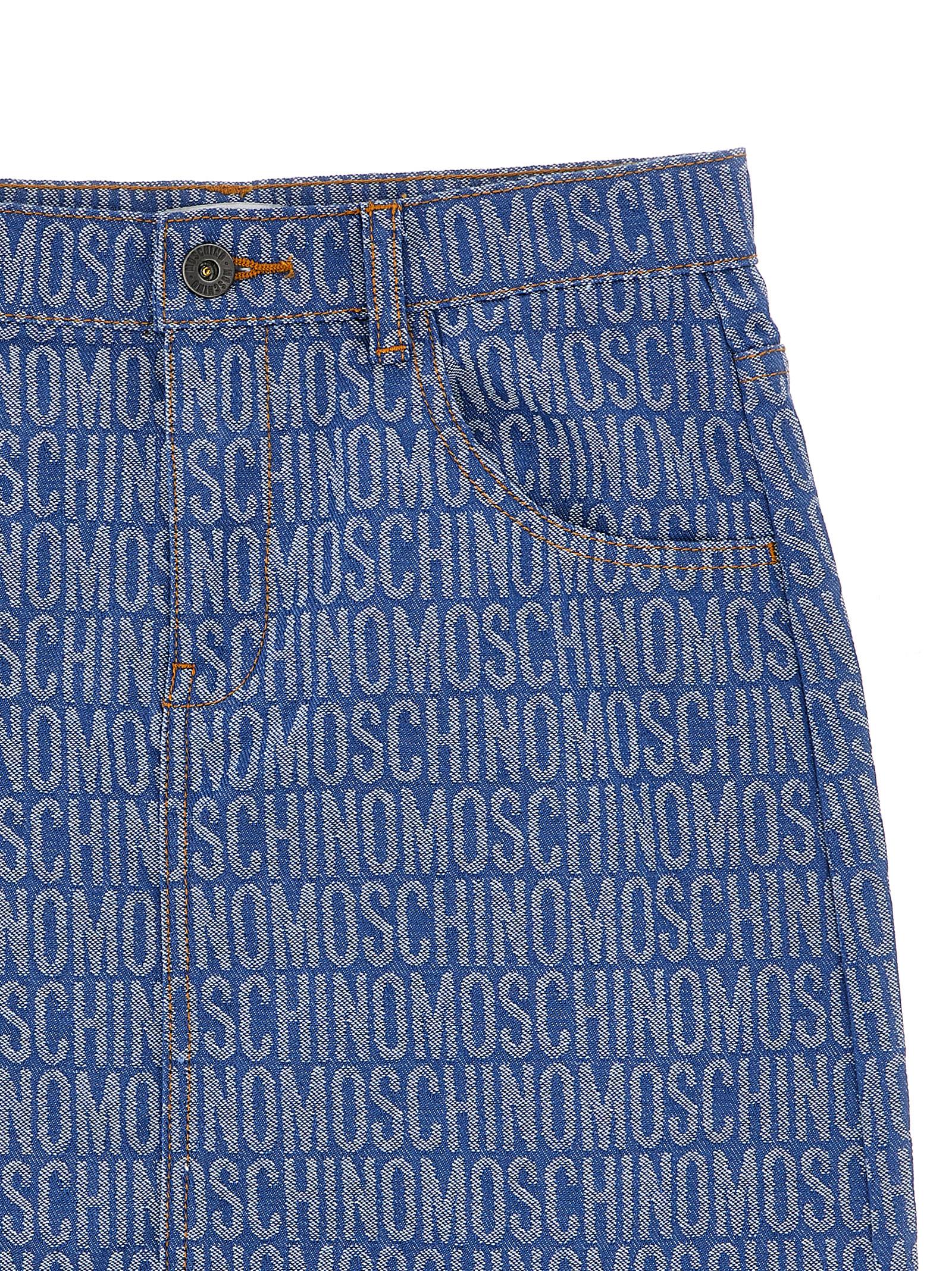 Logo denim skirt Blue Cotton