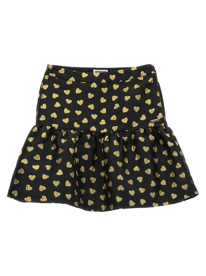 Heart flounce skirt Multicolor