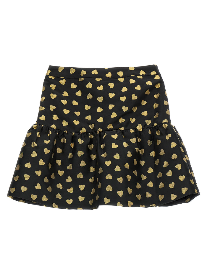 Heart flounce skirt Multicolor