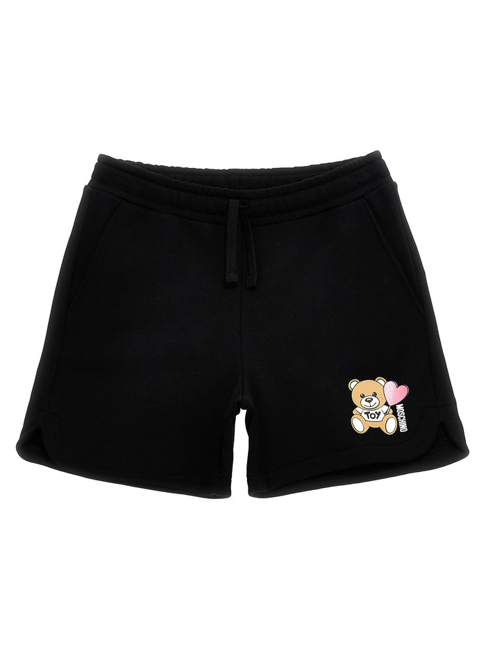 Teddy shorts Black Cotton Bermuda