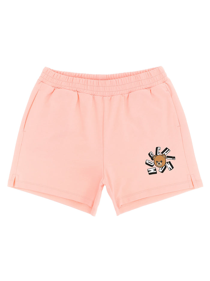 Moschino Teddy Bear bermuda shorts Pink Cotton Bermuda