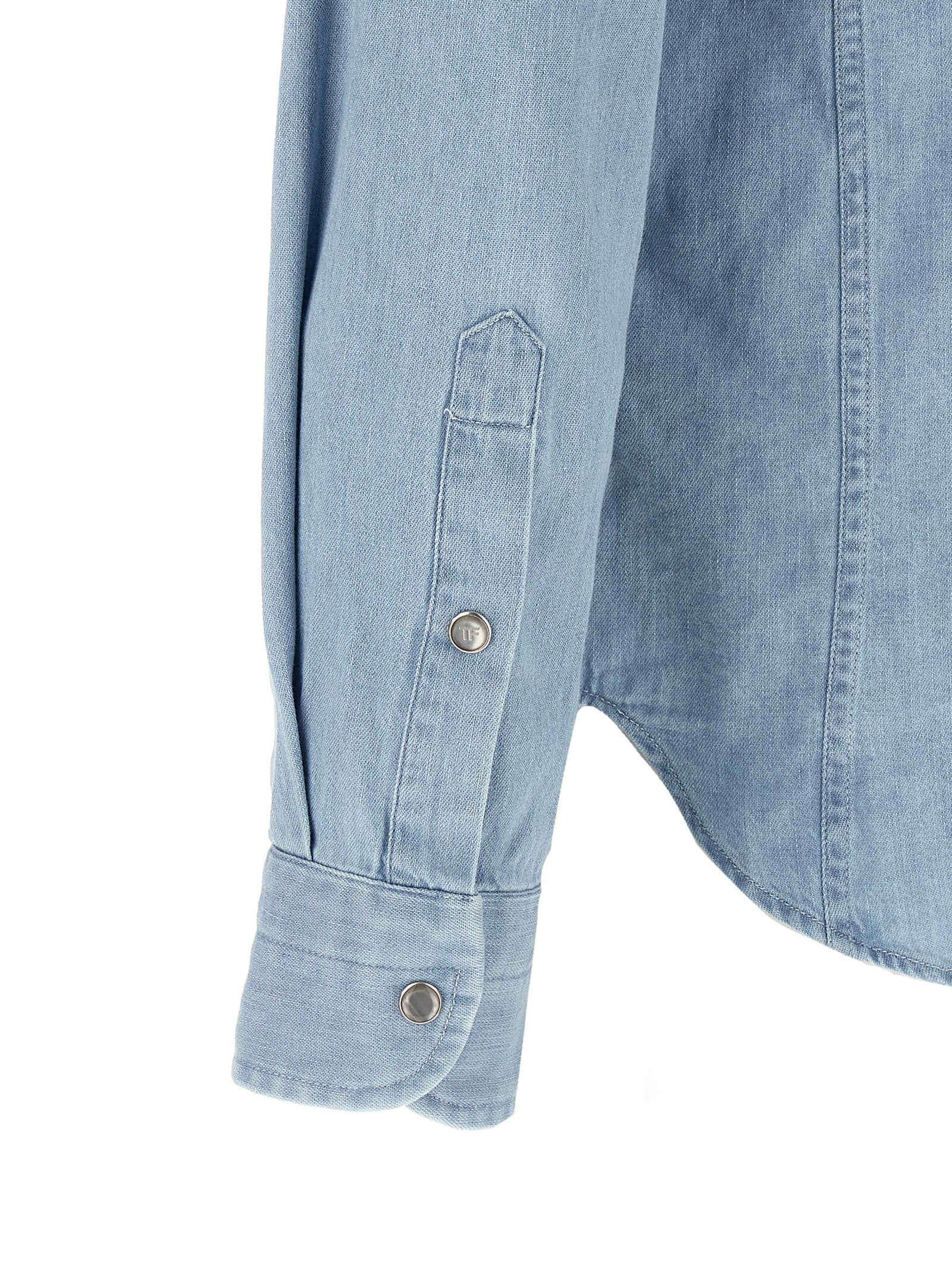 Western shirt Light Blue Cotton Shirt, Blouse