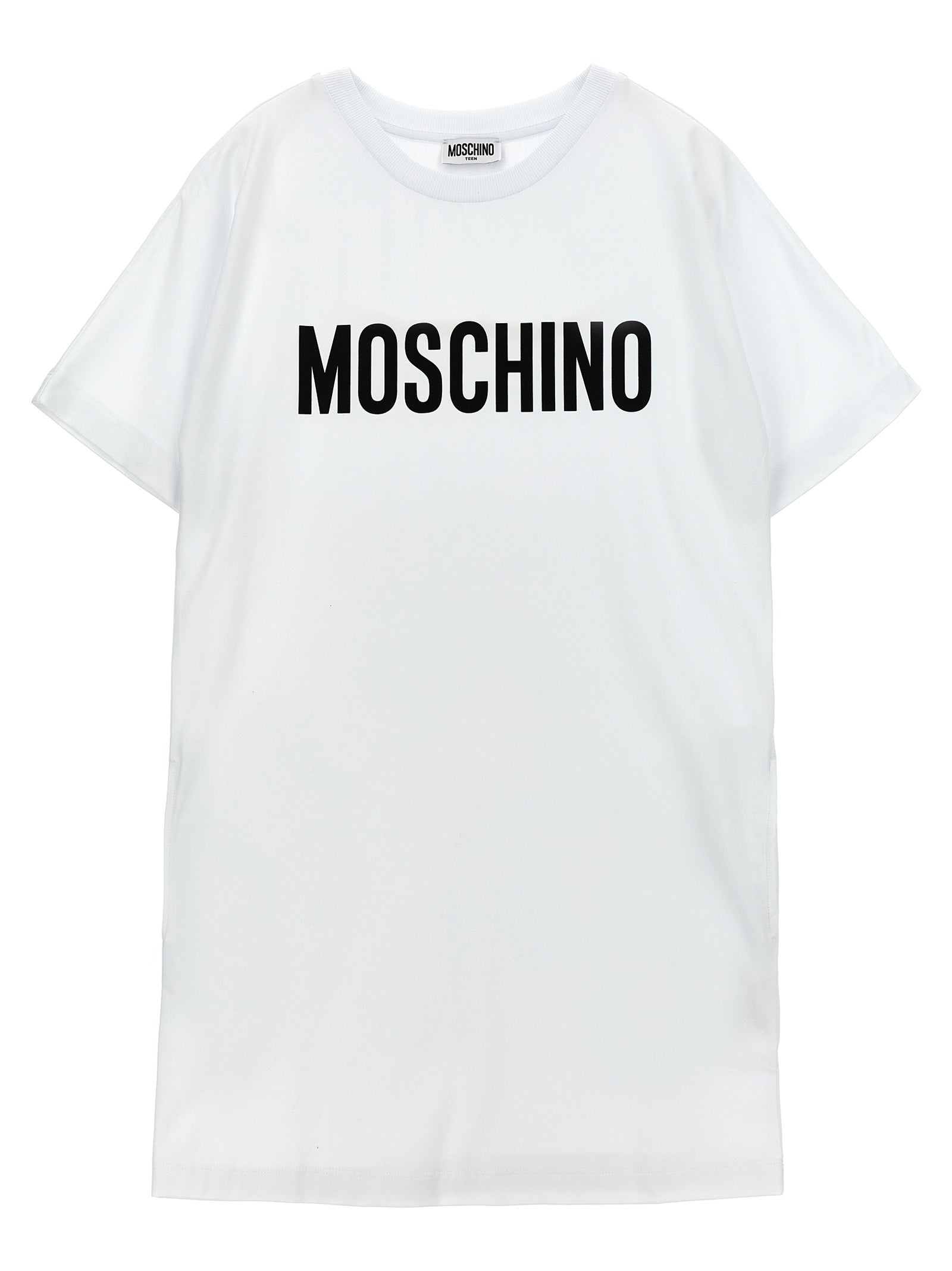 Logo print dress White/black Cotton