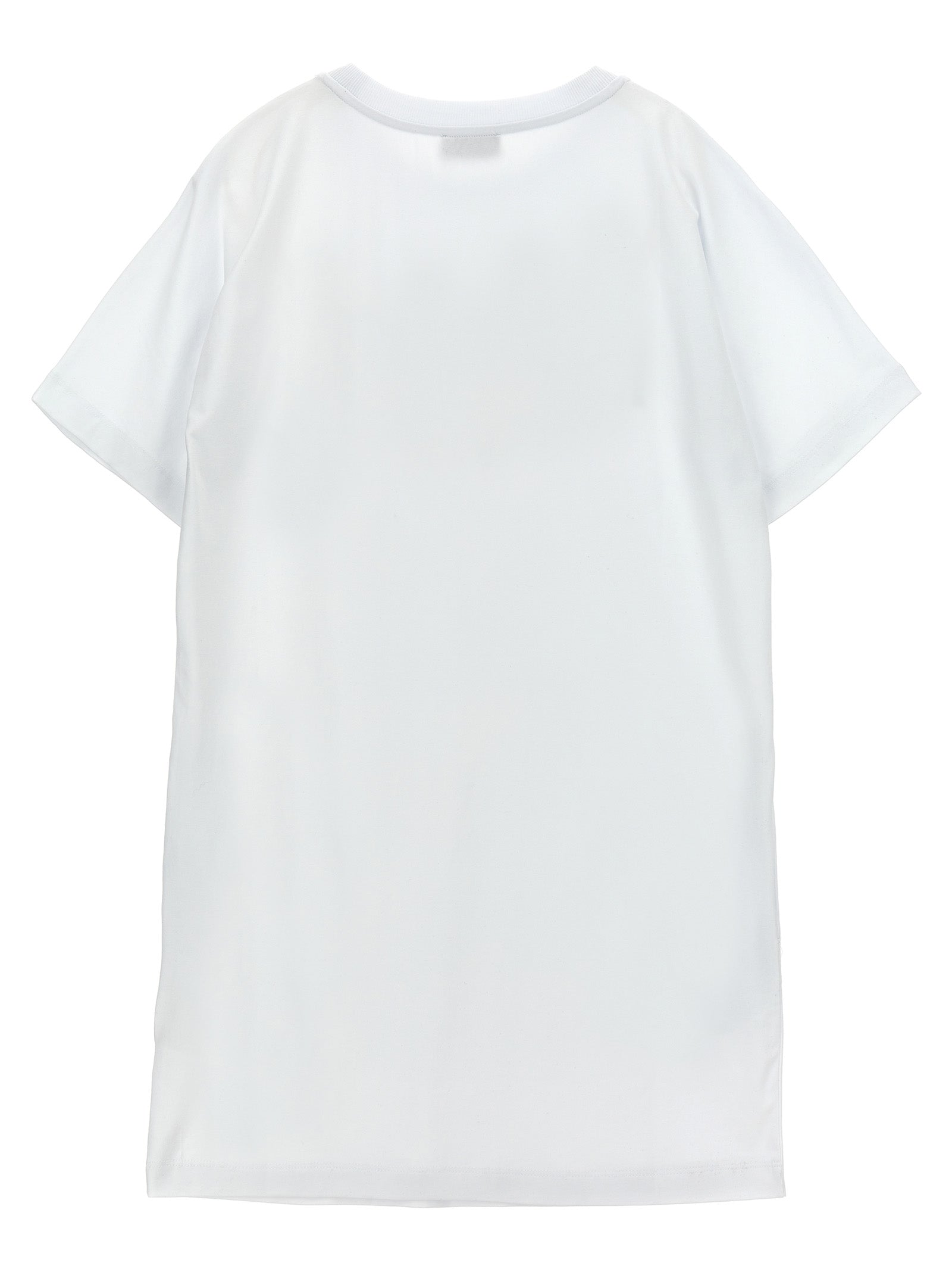 Logo print dress White/black Cotton