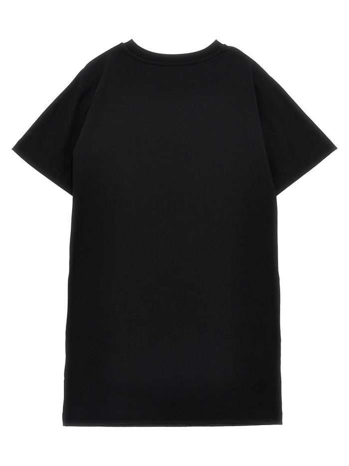 Logo print dress White/black Cotton