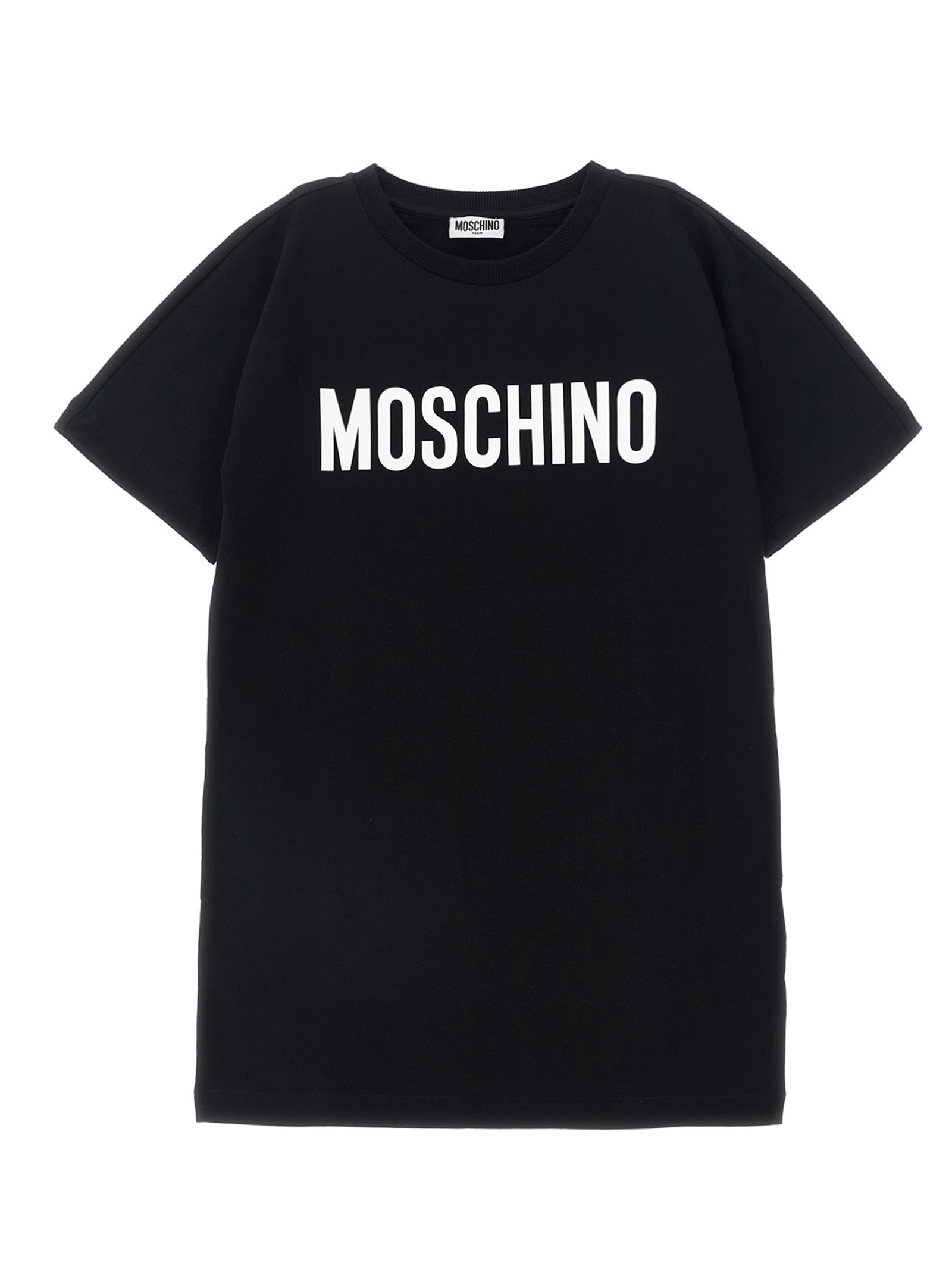 Logo print dress Black Cotton