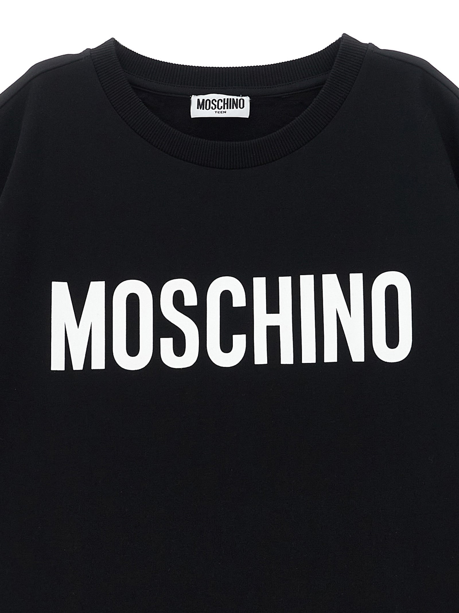 Logo print dress Black Cotton