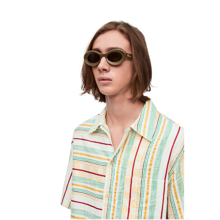 LW40112I 96A Verde Acetate Occhiali Sole