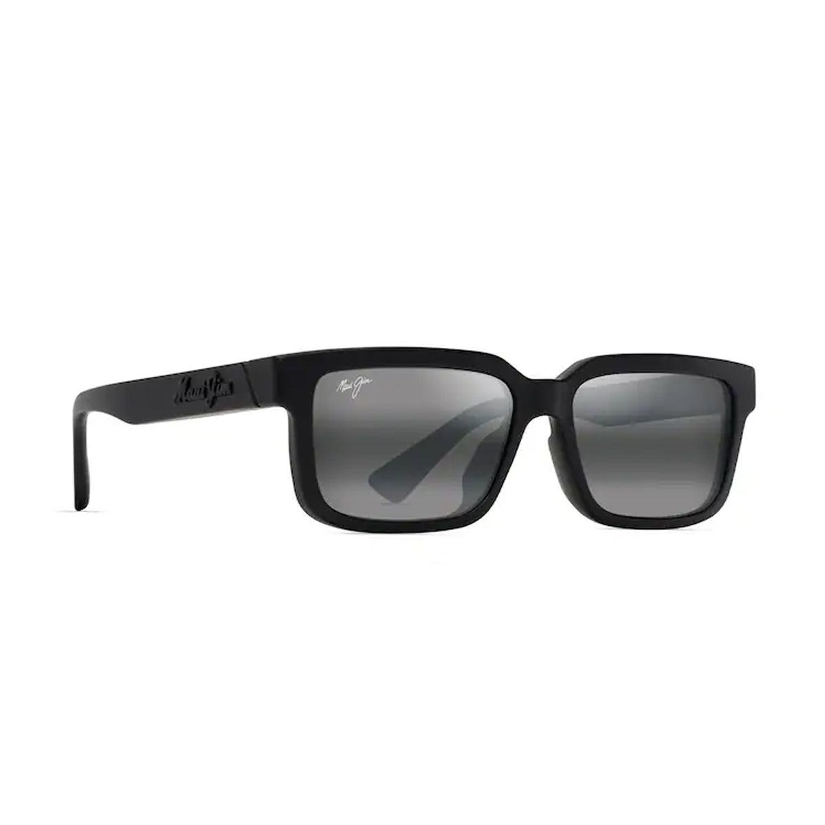 Maui Jim HIAPO Asian Fiit grey matte black Nero Acetate Occhiali Sole