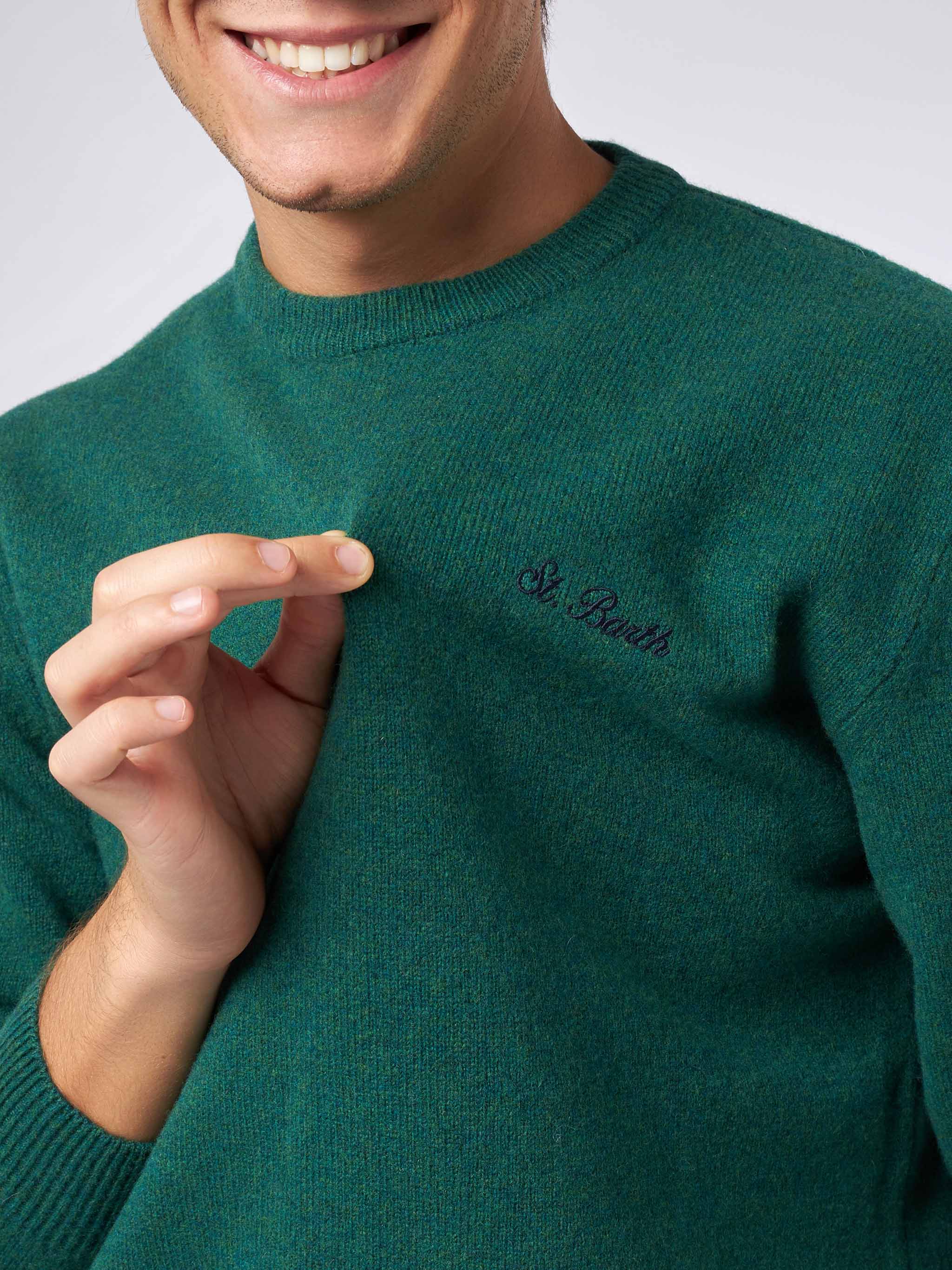 Green Sweater Regent Lambswool