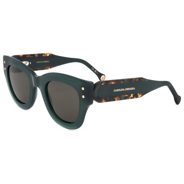 Preloved - Carolina Herrera Womens 47 Mm Green Sunglasses Her0222-S-Ack-47 One Color