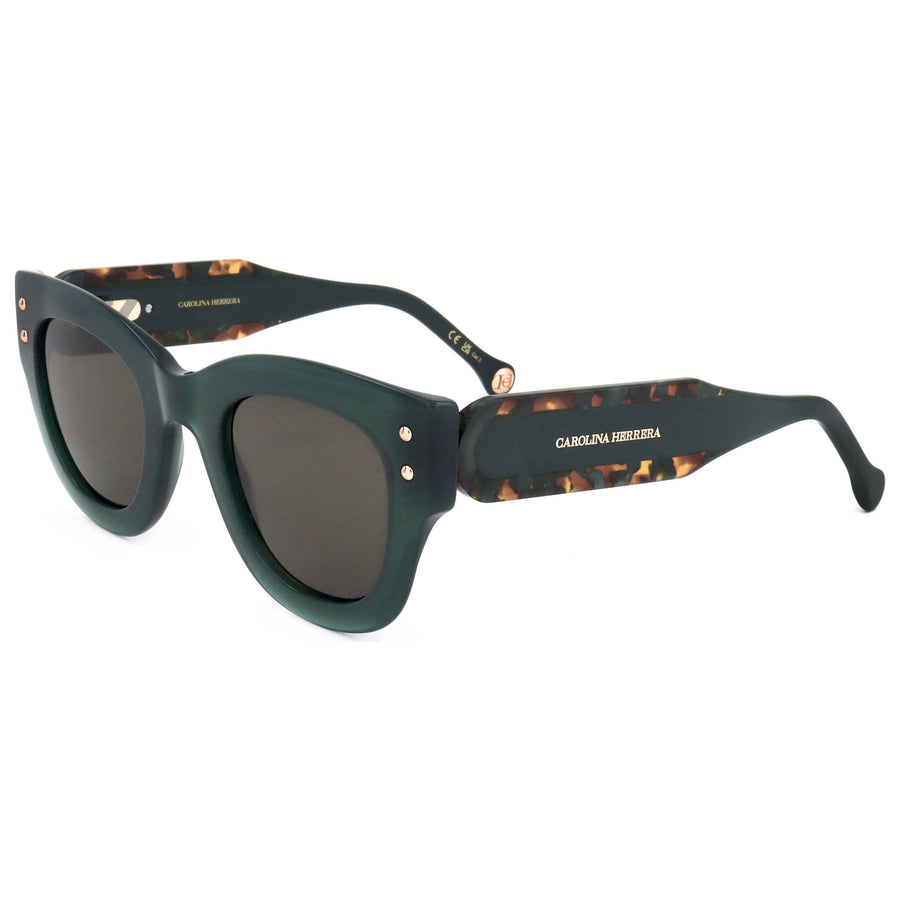Preloved - Carolina Herrera Womens 47 Mm Green Sunglasses Her0222-S-Ack-47 One Color