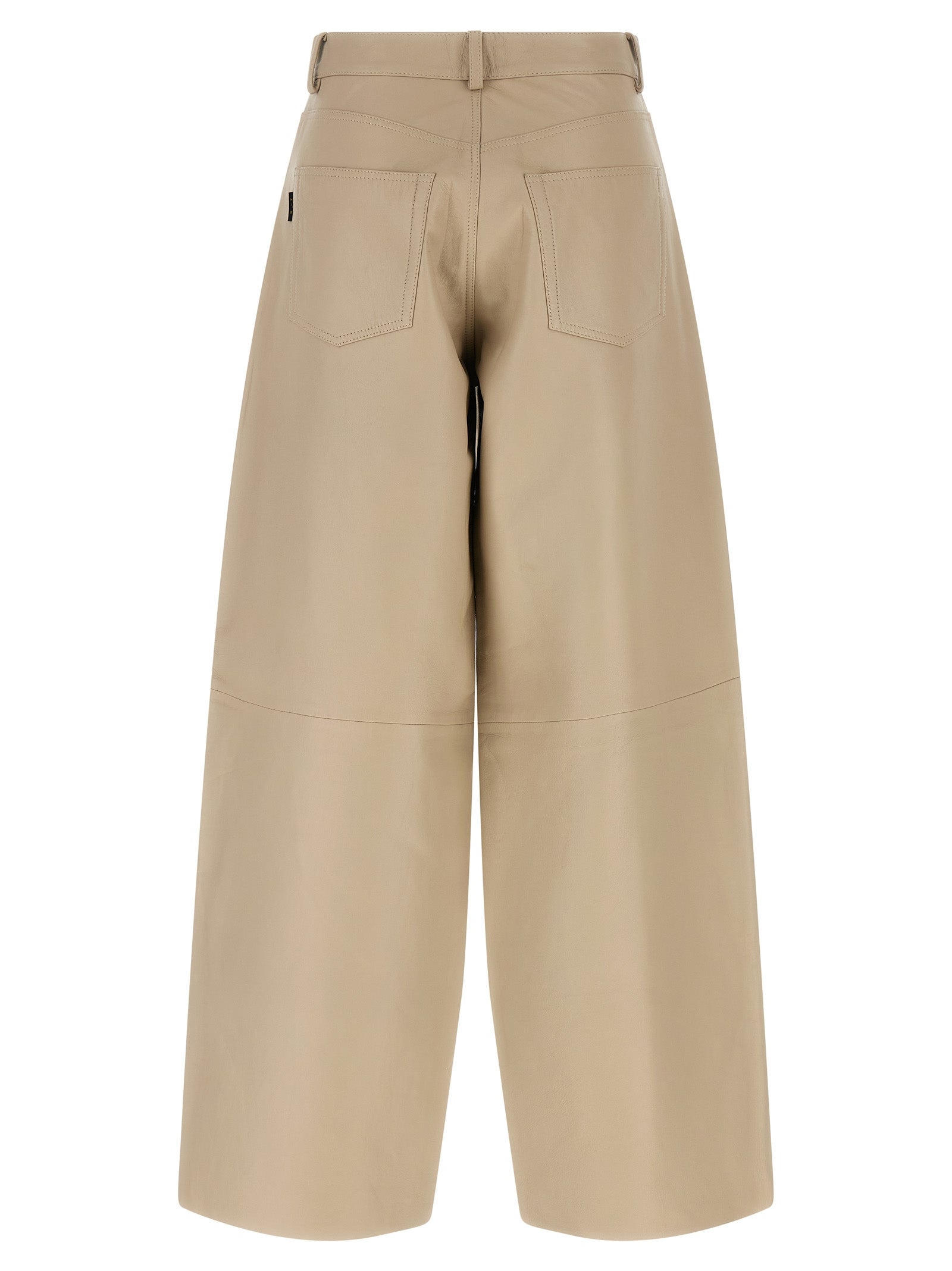 Bethany pants Beige Lamb Leather (ovis Aries)