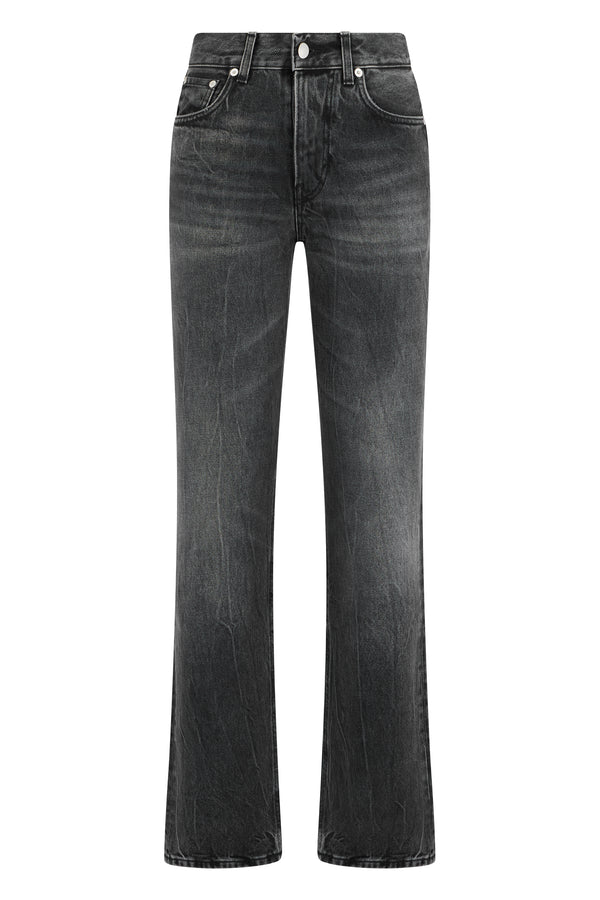 Straight Jeans Black Organic Cotton Straight-leg
